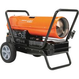 DAYTON 3VE50 125000 BtuH Oil Fired Torpedo Heater, Kerosene/