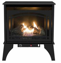 Propane Free Standing Dual Burner Fireplace