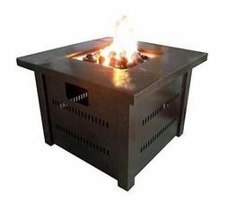 Fire pit with Cover - Hammered Bronze powder coated finish