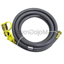 S Natural Gas Hose, Quick Connect, 12 Feet