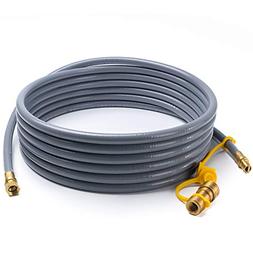 X Home 24 Foot Natural Gas and Propane Gas Hose Assembly 3/8