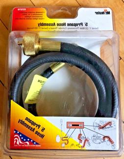 5' Propane Hose Assembly 1"x20 Female Throwaway Thread By 1"