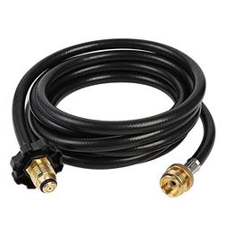X Home 12 Feet Propane Hose Adapter 1 lb to 20 lb Hose Assem